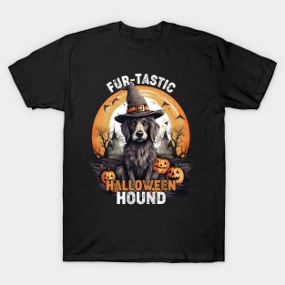 Fur-tastic Halloween Hound Dog Witch Costume T-Shirt